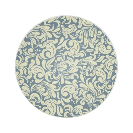 

Circular Drink Coasters Set Flower Pattern Beautiful Home Decor Diatomite Heat-Resistant Diatomite Protect Table Countertop