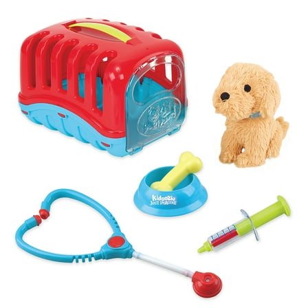 Kidoozie Just Imagine Groom 'N Care Pet Carrier.  Perfect for Pretend Play as the Vet or the Groomer.  For Children  Ages 2 
