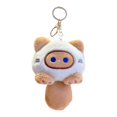 thumbnail image 2 of Colgante de muñeco de peluche Yinane llavero de animal de peluche suave caqui, 2 of 8