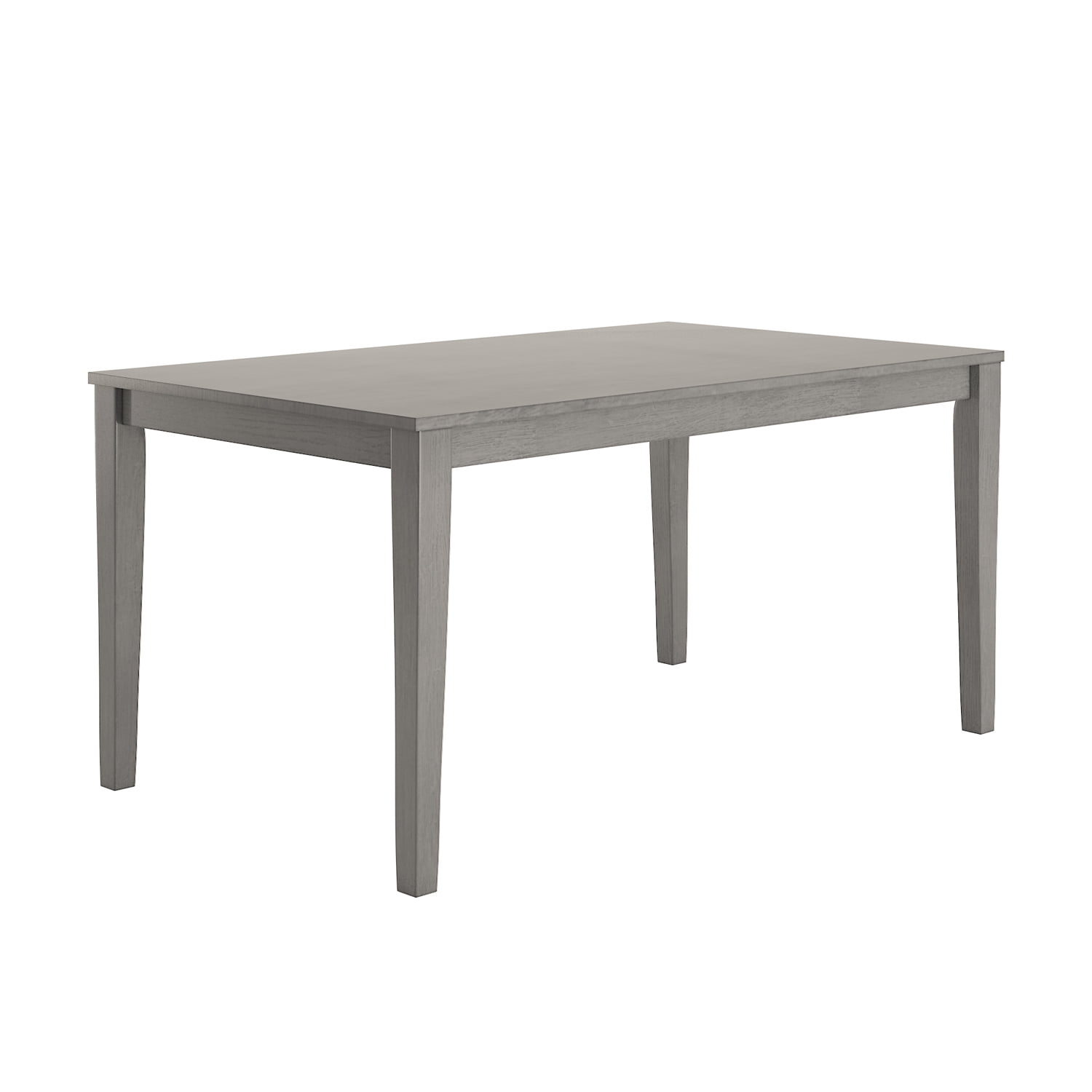 Lexington 6-Piece Dining Set with 60 Dining Table, Bench and 4 Slat Back Chairs, Antique Grey