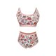 thumbnail image 1 of Traje de baño para mujer Bikini estampado de 2 piezas Traje de baño de cintura alta Traje de baño con estampado floral Trajes de baño para mujer, 1 of 5