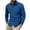 Blue, variant on Wyobmus Men's Casual Lapel Sports Pullover Shirts Solid Long Sleeve Button Down Work Shirt Tops Loose Outdoor Active Shirt Black