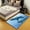 Camping 07, variant on YST Fishing Area Rug for Man Woman,Angle Hook Fishing Carpet 5x7,Vintage Blue Wooden Plank Indoor Floor Mat Non Slip,Fishing Pole Living Room Rugs for Home Decorative