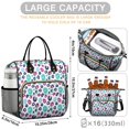 thumbnail image 5 of Blue and Pink Leopard Print Insulated Leakproof Lunch Box for Women, Large Lunch Bag for Tween Teen Adult, Loncheras Para Mujer for Work Beach Travel Picnic Camping, 5 of 6