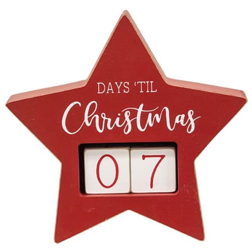 Days Til Christmas Star Countdown Calendar Cwi Gifts G91028 - Walmart.com