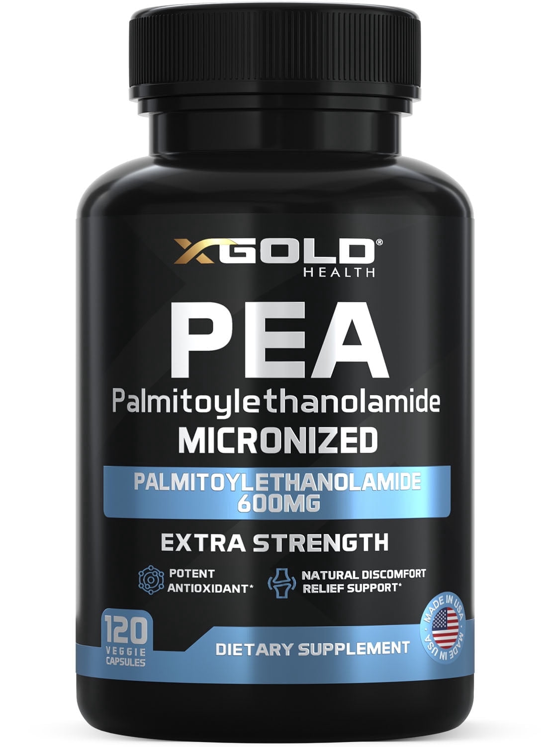 Micronized Palmitoylethanolamide (PEA) Supplement - 600 MG Per