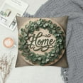 thumbnail image 2 of GOSMITH Farmhouse Pillow Covers Spring Eucalyptus Leaves Flowers Vase Bless Our Home Decor Throw Pillow Cases Stay Awhile Gather Words Cushion Cover, 2 of 5