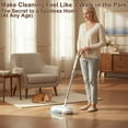 thumbnail image 6 of DEWINNER Cordless Electric Mop for Floor Cleaning with Water Sprayer & LED Headlight, Dual-Motor Electric Spin Mop with 300ml Water Tank for Hardwood Floors, 6 of 11