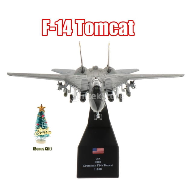 1: 100F-14 Fighter Model USA AollyDiecast Juguete Baoblaze Avión de aleación F 14 Tomcat