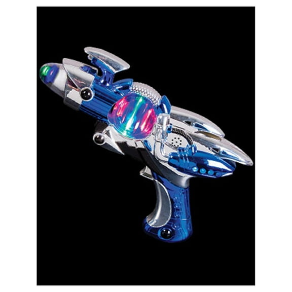 Super Spinning Blue Laser Space Gun With LED Light & Sound