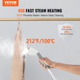 thumbnail image 3 of Standing Garment Steamer with Foldable Hanger, 1.7L  for 90 Min Steam, Auto-Stop Safety & Easy-Roll Wheels, 3 of 8