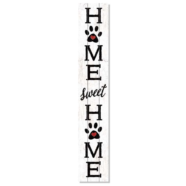 My Word! Porch Board, Home Sweet Home Pawprints