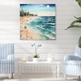 thumbnail image 2 of Designart "Beach Photo Sandy Charm V" Nautical & Beach Metal Wall Art Prints, 2 of 5