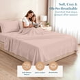 thumbnail image 2 of Casa Platino King Size Sheet Set – 450TC 100% Cotton Cooling Bed Sheets King, Hotel Luxury Finish, Silky Soft Comfort, Durable Daily Bedding, Machine Washable – Sepia Rose, 2 of 8
