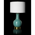 thumbnail image 2 of Safavieh Judy Ceramic Light Blue Lamp with White Shade, 2 of 5