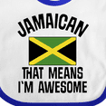 thumbnail image 4 of Inktastic Jamaica Awesome Jamaican Boys or Girls Baby Bib, 4 of 4
