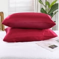 thumbnail image 4 of Unique Bargains Satin Pillowcases with Envelope Closure 2pcs, 4 of 9