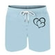 thumbnail image 3 of Mens Casual Pantalones Cortos en Forma de Corazón Impreso Cordón Bolsillo Playa, Poliéster Spandex para Primavera Verano Al Aire Libre Y Diario, 3 of 8