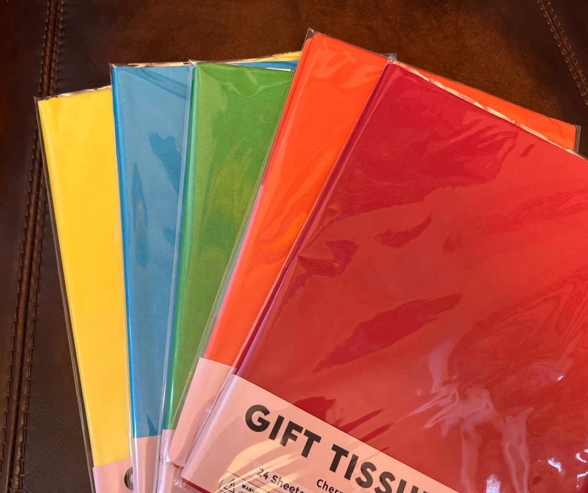 5 Packs Bundle! Tissue Paper For Gifts, Birthdays, Holidays, 20”*20” 120 Sheets