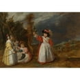 thumbnail image 2 of Adriaen Brouwer 18x14 Gold Ornate Wood Frame and Double Matted Museum Art Print Titled - Young Children at Play in a Landscape, 2 of 4