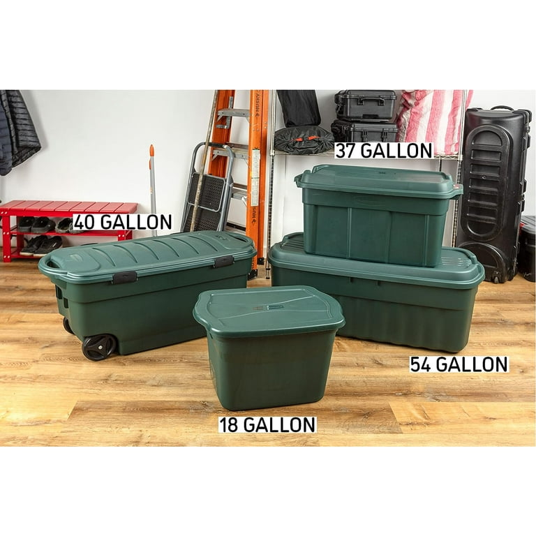 Heavy duty Container Bin Tote Storage W/ Snap Lid 40 Gallon Box