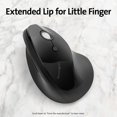 thumbnail image 4 of Kensington Pro Fit Ergo Vertical Wireless Mouse-Black, 4 of 5
