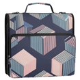 thumbnail image 5 of FORMRS Zipper Binder with Shoulder Strap 2-inch Ring 500 Sheet Capacity File Bag, Dark Cubes, 5 of 5