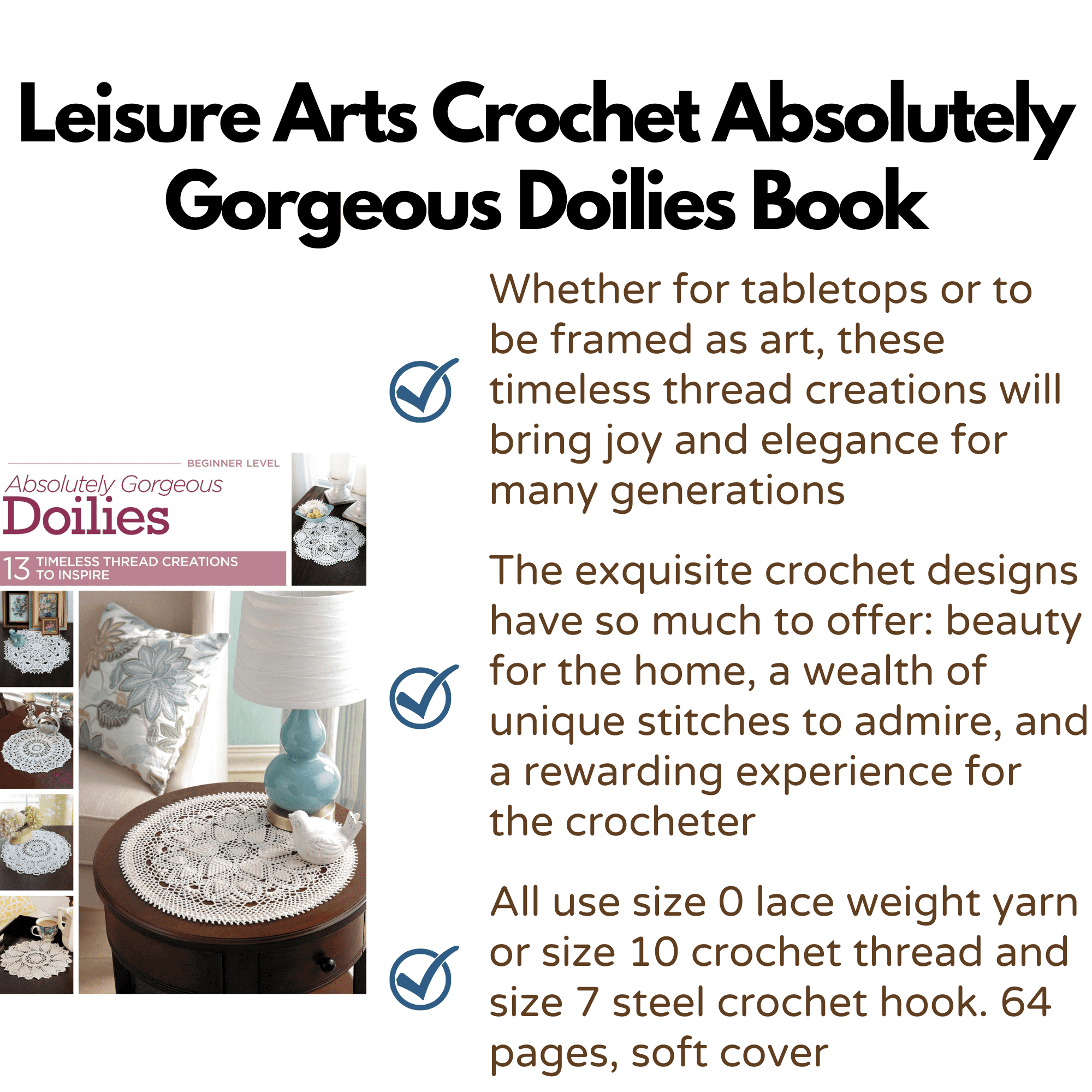 Doilies Magazine Vintage - Knitted, Crocheted and Tatted – Lucky DeLuxe  Fabrics