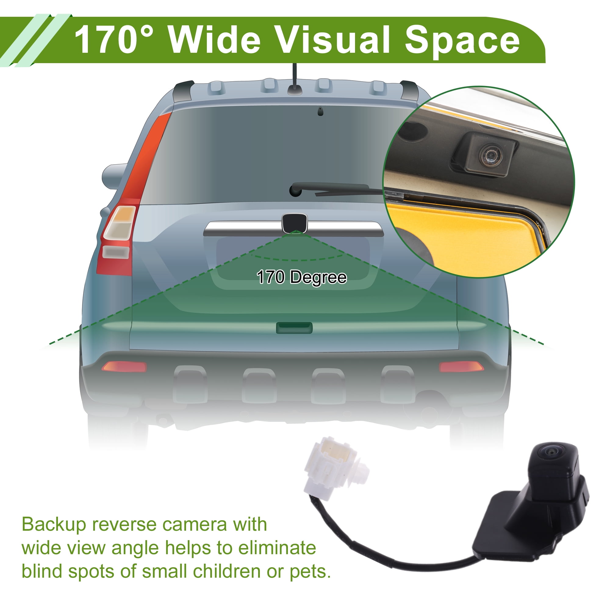 Unique Bargains Car Park Assist Camera Rear View Backup Camera for Honda Fit 2015-2018