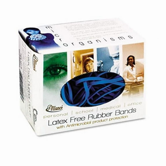 Alliance  protective Cyan Blue Rubber Bands  Size 117B  1/8 x 7  1/4lb Box