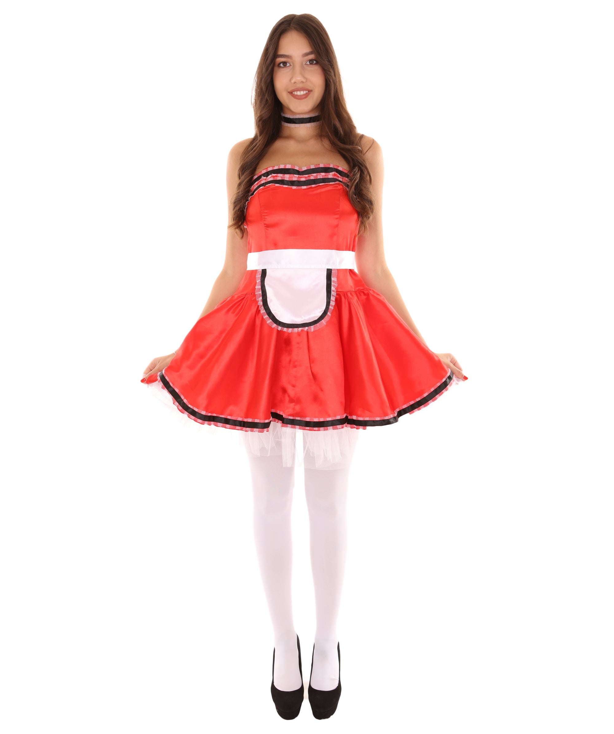 Adult Women's French Maid Uniform Costume Multiple Colors Option