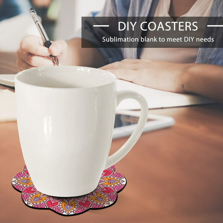 New Arrival Sublimation Car Coasters DIY Ceramic Cup Pad