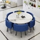 thumbnail image 1 of Commercial Store Negotiation Reception Home 6 People Round Simple Dining Table And Chair Combination Multifunction Furniture HY My Lux Decor Round, 1 of 21