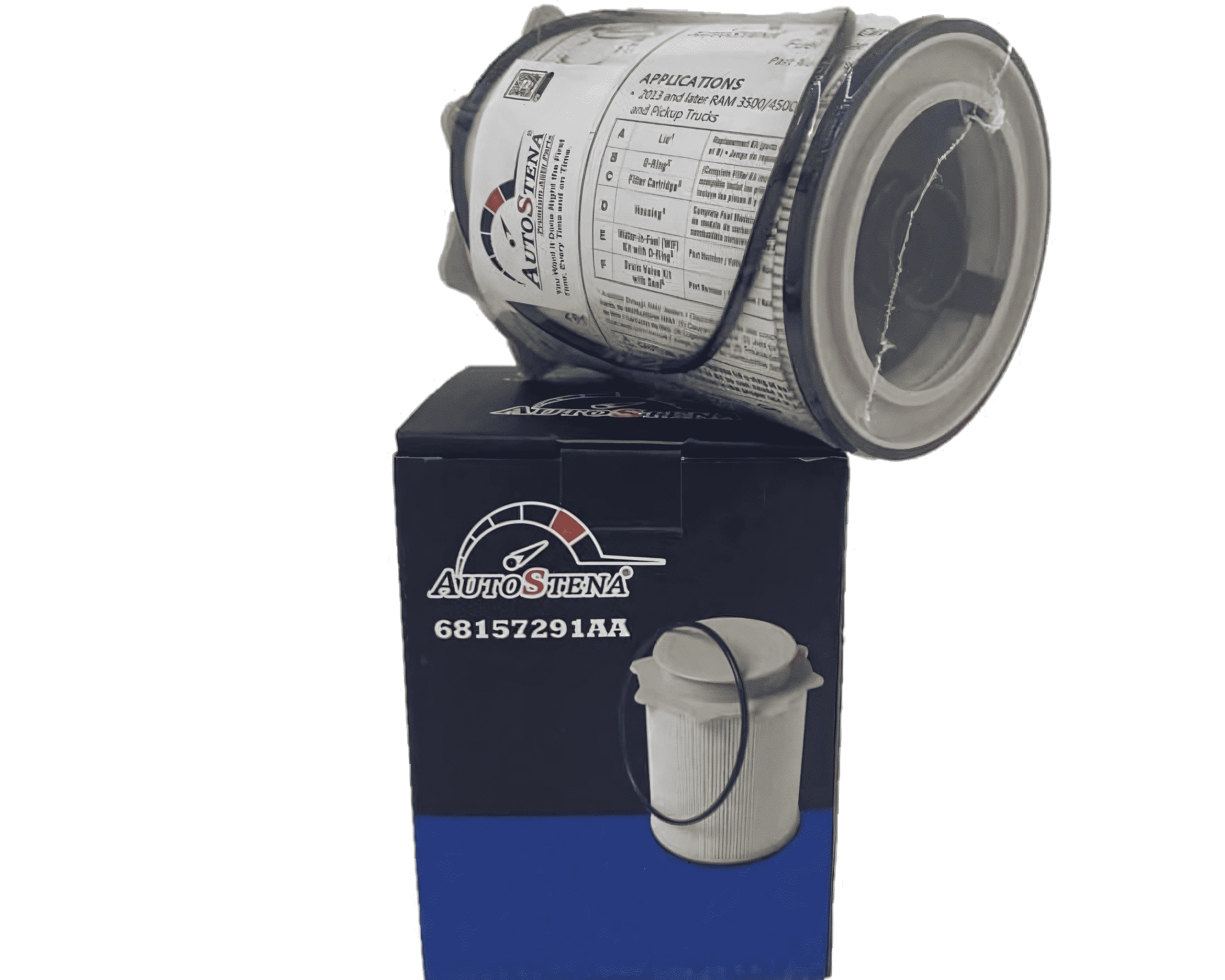 Fuel Filter and Water Separator Replacement, Compatible with 2010-2022 Dodge Ram 2500/3500 6.7L Cummins Diesel Engine