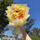 thumbnail image 2 of Cartoon Winnie the Pooh Plush Doll Toy Handmade Flower Bouquet Wedding Valentine's Day Christmas Graduation Gifts, 2 of 4
