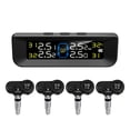 thumbnail image 2 of Tire Pressure Monitoring System, Wireless Solar Tire Pressure Monitor System With LCD Display, Voice Function, 6 Alarm Modes And 4 Internal Sensors, Real-time Display Tire Pressure, 2 of 7