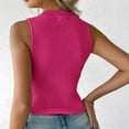 thumbnail image 3 of yunLCZ Square Neck Tank Top Womens Casual Slim Fit V Neck Ribbed Knit Tanks Tops Sleeveless T Shirts Blouses Summer Sleeveless Tops, 3 of 4