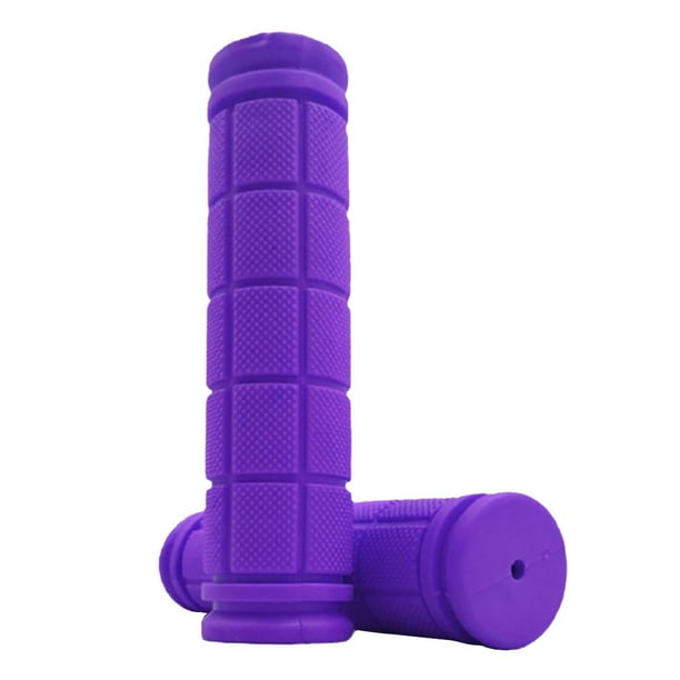 Manillar antideslizante de 222 mm, cubiertas de manillar de goma para montaña. Púrpura