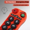 thumbnail image 6 of 6 Channel Industrial Wireless Crane Radio Remote Control 12-24V 12V 24V DC for Electric Chain Hoist Overhead Bridge Travelling Crane Truck Two Transmitter and One Receiver, 6 of 8