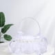 thumbnail image 1 of Cesta de niña de flores blancas, cesta de de flores de con asa, cesta de boda Fariy de marfil para suministros de boda de Estilo D Soledad canasta de boda, 1 of 10