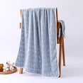 thumbnail image 1 of Ovzne Bath Towel And Towel Two-piece Set Made Of Fleece Thickened Turtle Back Fleece Soft Drying And Absorbent On Clearance, 1 of 8