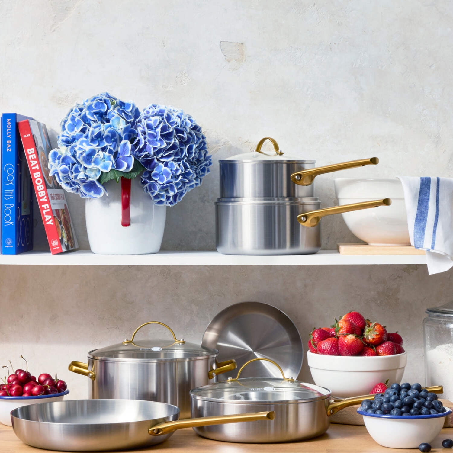 GreenPan Stainless Steel Tri-Ply Reserve 10 Piece Cookware Set