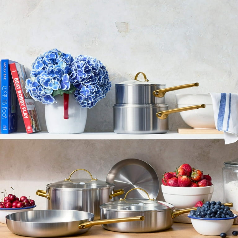 GreenPan Stainless Steel Tri-Ply Reserve 10 Piece Cookware Set