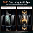 thumbnail image 3 of TEMOGU-2 Pack 4 Way 360° Privacy Screen Protector for iPhone 11 Pro Max/XS Max, Horizontal and Vertical All Around Anti-Spy 9H Tempered Glass Film, Scratch Resistant, Zero Bubbles, Face ID Sensitive, 3 of 4