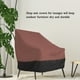 thumbnail image 5 of Funda antipolvo para sofá, impermeable, exterior, césped, patio, sofá, silla, funda protectora para muebles, marrón negro, 89x71x89cm Scienceny HA004392-04, 5 of 6