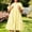 Yellow, variant on Josdec Plus Size Round Neck Midi Dress for Women Ruffle Short Sleeve Plaid Tiered with Pockets Loose Casual Summer Daily Wear L-5X