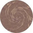 thumbnail image 1 of Ahgly Company Indoor Square Patterned Chestnut Brown Area Rugs, 3' Square, 1 of 6