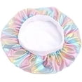 thumbnail image 3 of Gorros Sleep Cap HUOGUO con purpurina con láser, turbante sedoso y quimio, 3 of 5
