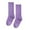 Purple, variant on Vibrex Children's Winter Warm Long Socks Kids Soft Breathable Socks for Kids Long Tube Socks Cozy Kids Socks for All Seasons Solid Color Soccer Socks Girls Knee High Elastic Long Socks Everyday Wear