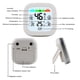 thumbnail image 5 of Cateissary Termómetro Higrómetro de cabecera Ambiente 0-50 ℃ 20-95 RH Portátil Operado por Resolución de 1 ℃ Medidor de Cables de audio/vídeo, 5 of 6